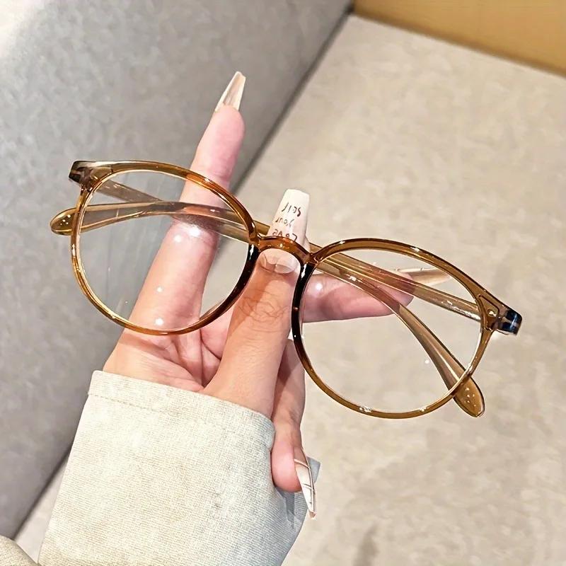 8pcs Large Frame Round Reading Glasses for Women Colorful Cute Magnifying Glasses for Reading And Outdoor Activities