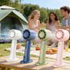 Portable 2 In 1 Mini Handheld Fan with Phone Holder USB Rechargeable Cooling Fan for Student Dorm Office Outdoor Summer Travel