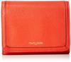 Marie Claire Women's Bifold Wallet, Genuine Leather, Zippered Coin Purse, Large Capacity, Brand: Carrousel 88649-52, Orange