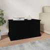 VidaXL Boîte de rangement noir 70x40x38 cm bois d'ingénierie 816505