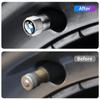 4pz Tappi Coprivalvole Aria Gomme Ruote Auto in Metallo per BMW M M3 M5 F10 F30 F20 E28 E30 E34 E36 E39 E46 E91 Performance X1 X2 X5