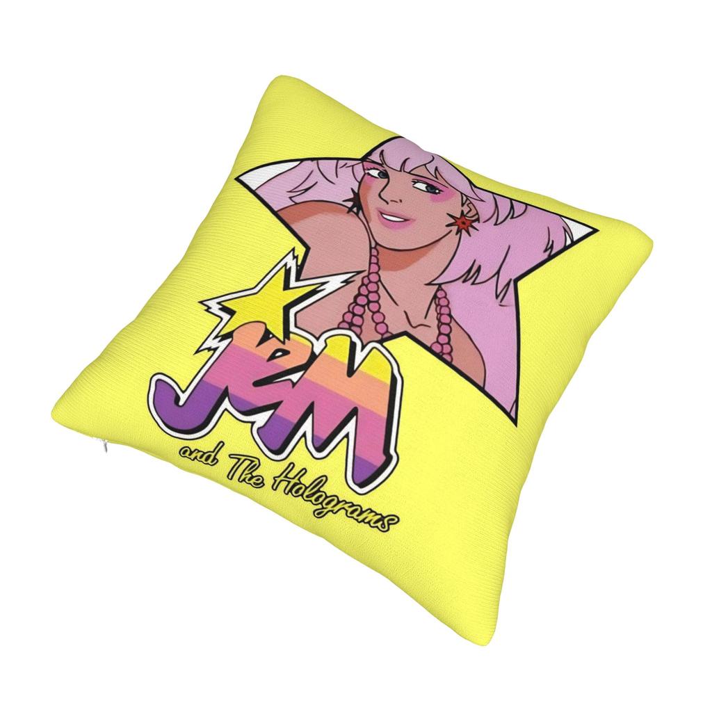 Decorative Pillowcase Jem And The Holograms Stuff Sofa Pillow Case Cover Square Multi Size