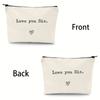 Ladies, Makeup Bag, Travel Storage Bag, Gift for Good Friends, Letter Bag, Logo Printable, Travel Makeup Bag, Wedding Souvenir Bag