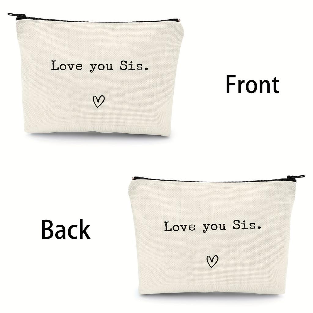 Ladies, Makeup Bag, Travel Storage Bag, Gift for Good Friends, Letter Bag, Logo Printable, Travel Makeup Bag, Wedding Souvenir Bag