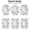4pcs Toilet Cover Buffering Gasket Self-adhesive Bidet Buffer Spacers Toilet Lid Heightening Cushion Parts Attachment