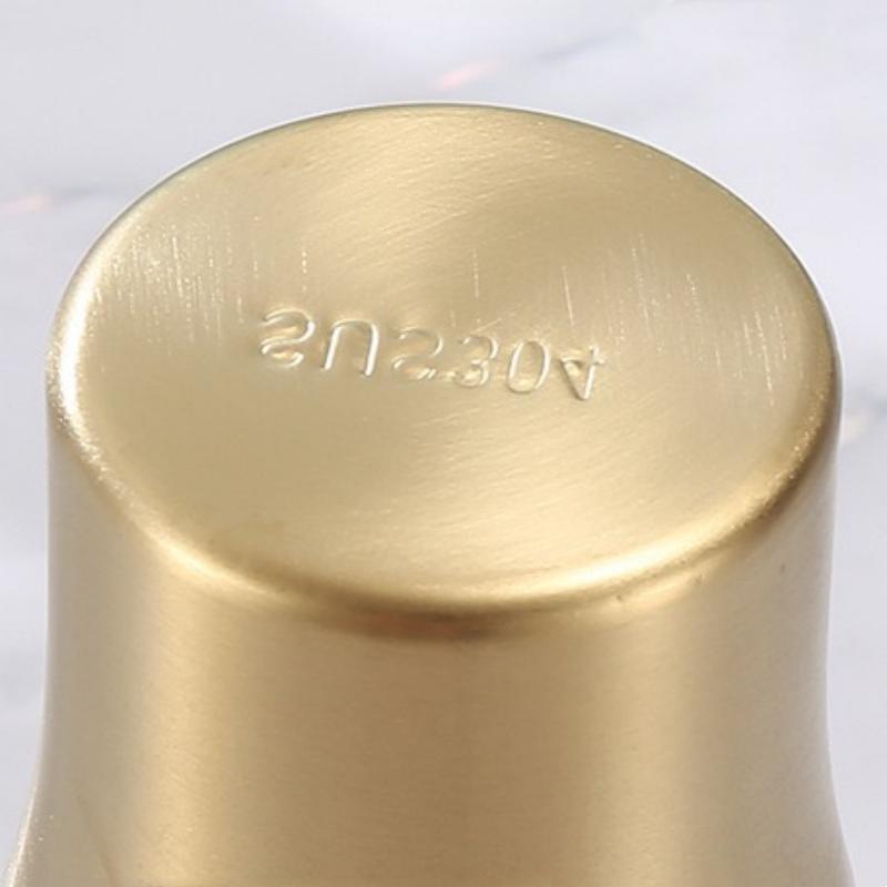 304 Stainless Steel Double-Wall Breakfast Mug Korean-Style Beer Mug Coffee Cup 500 Ml Restaurant Gold-Tone Beverage Tea Cup