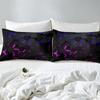 Pink Blue Neon Light Three-Piece Quilt Cover Digital Printing Bedding Set Honeycomb Bed Cover