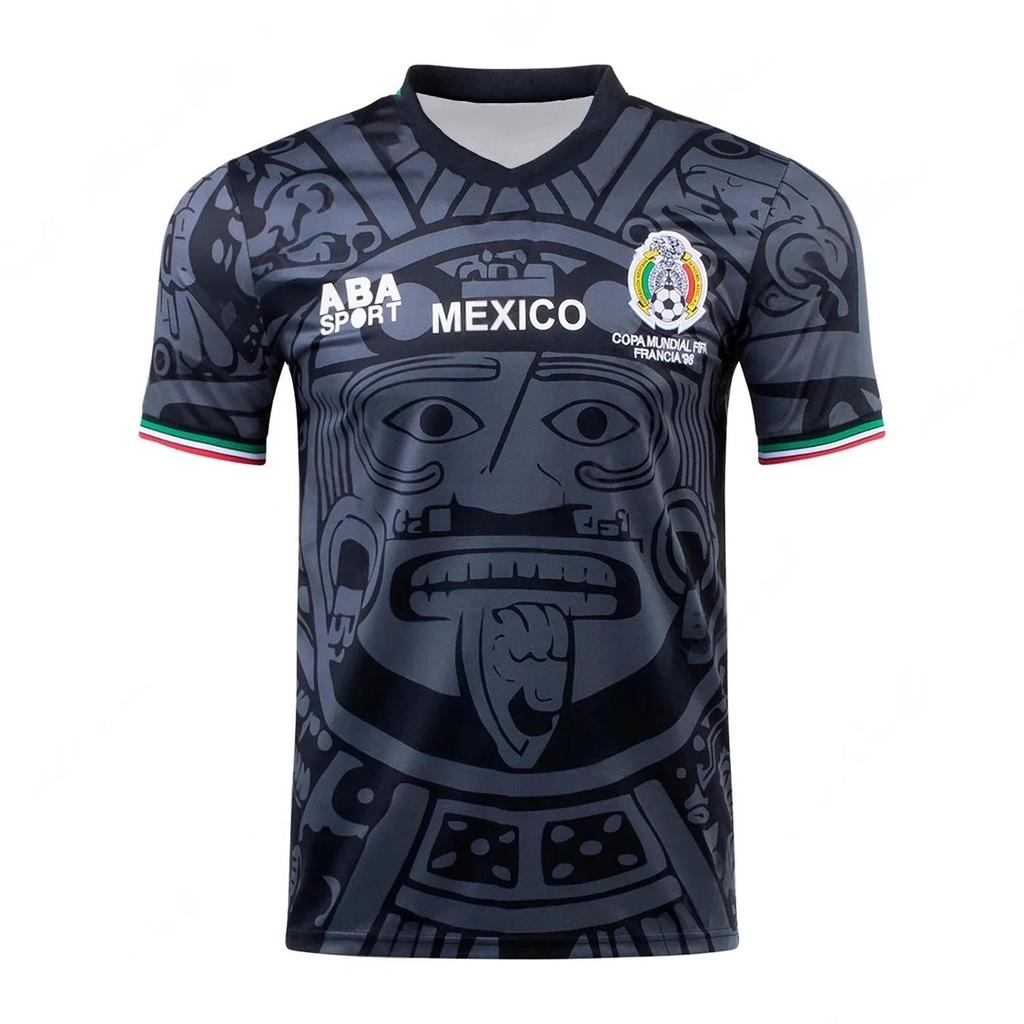 ABA Sport 1998 Mexico Football Team Jersey 3D Printed Sports Men's T-shirt Summer Casual Comfortable Short Sleeved Tops