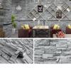 3D Brick Pattern Self-Adhesive Wallpaper: Waterproof, Moisture-Proof Decorative Sticker for Commercial & Antique Restaurant Wainscoting.