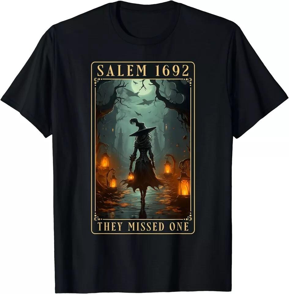 Salem 1692 They Missed One Halloween Witch Trials Women T-Shirt N0410_31 S