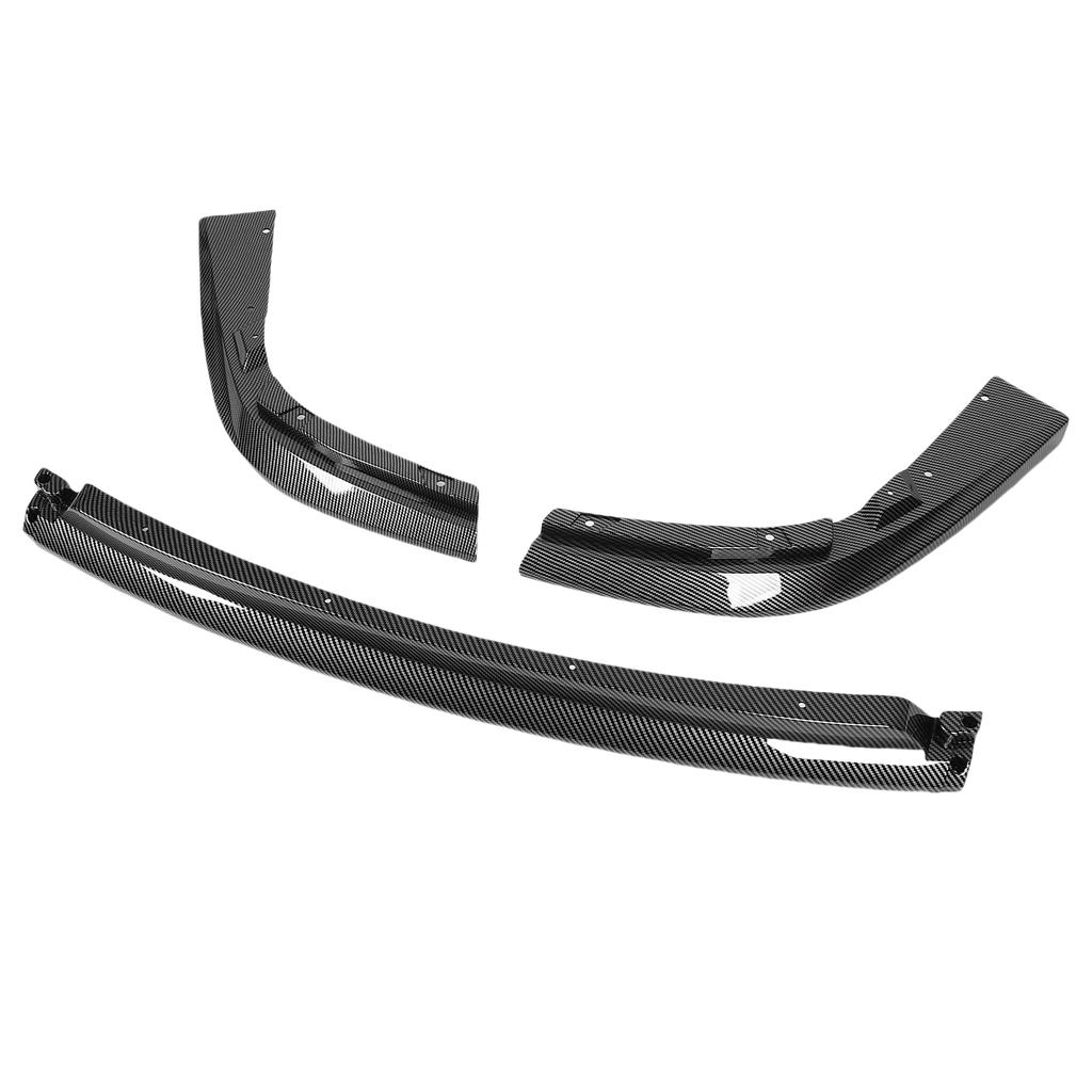 Front Bumper Lip Chin Spoiler 3 Sections Replacement for Subaru Impreza WRX STI 2004 2005 Carbon Fiber Style