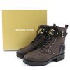 Pristine Michael Kors Short Boots  Combat Boots Brown Black Synthetic Women 6.5 Used