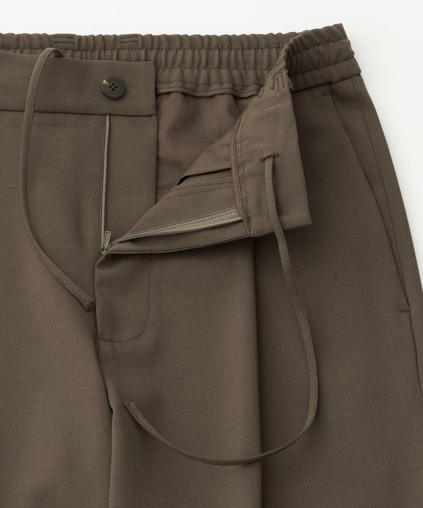 ANOTHER OFFICE Habana Banded Slacks (Dark Khaki)