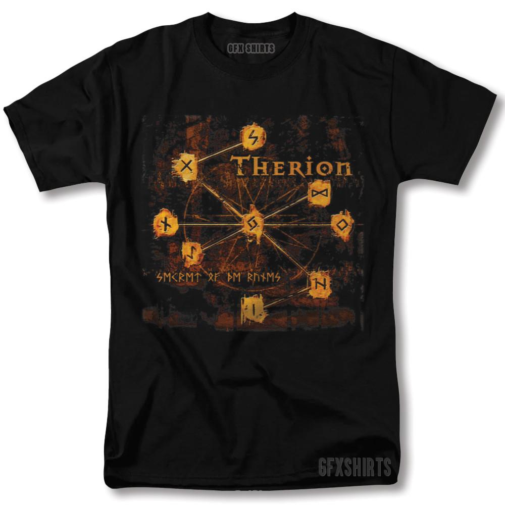 Футболка Therion Secret Of The Runes Концертный Дизайн Винтажная Графика L