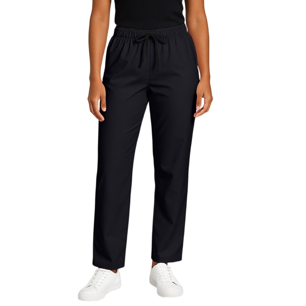 Modische Damen-Freizeithose mit Kordelzug, elastischem Bund, Taschen und Schutz