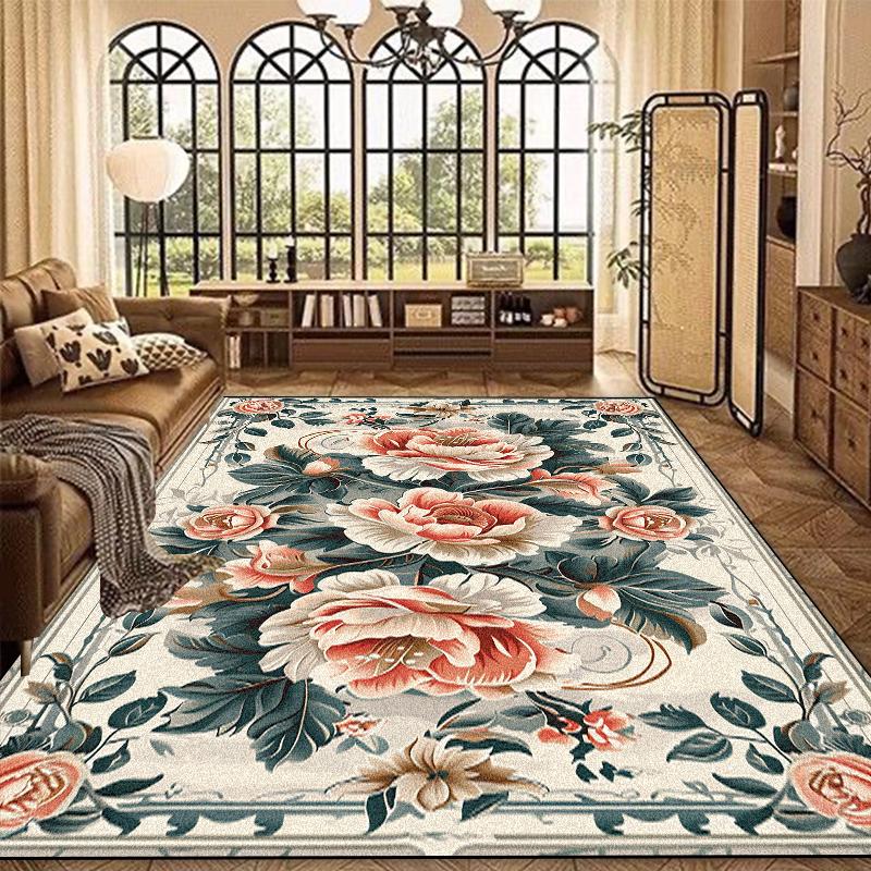 Teppich im europäischen Stil, große Größe, Wohnzimmer, Luxus-Heimdekoration, Teppiche für Schlafzimmer, Lounge, rutschfest, waschbar, Eingangsfußmatte