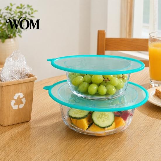 Refrigerator Silicone Lids Bowl Cover, Reusable Multi-Size Food Storage Set, Dishwasher Vegetable Cover Safe Eco-Friendly Fresh for Bowls Cups