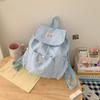 Schoolbag Star Polka Dot Design Strap Backpack Female College Style Student Commuter School Bag Niche Leisure Travel Backpack