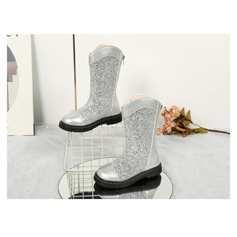 Botas Fashion Girls' Shoes Autumn Kids Sequined Ankle Boots Comfort Non Slip Girls Boots Zapatos De Mujer