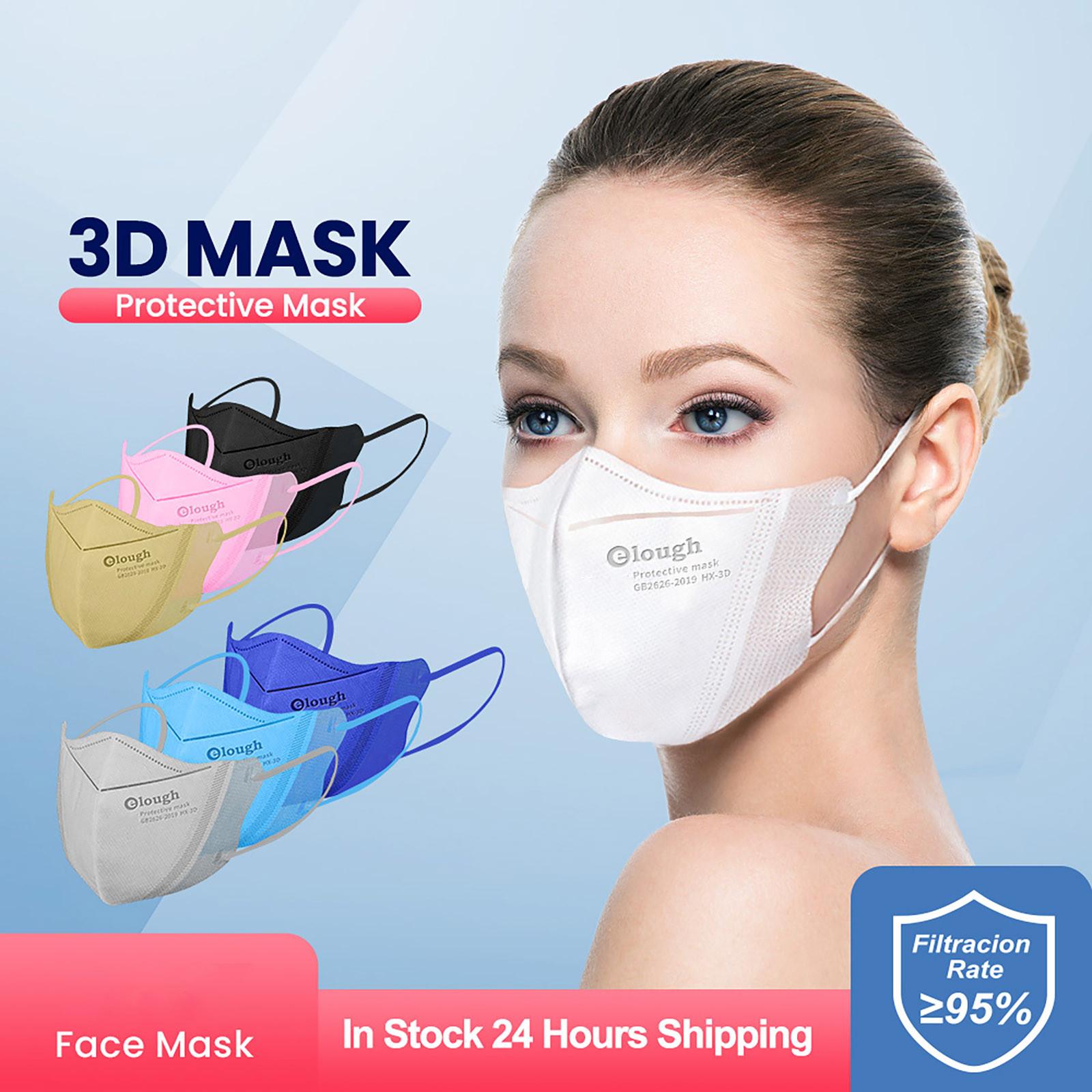 

20PCS Aldult Маска Чистый цвет Наружная профилактические маски Маски для лица
