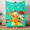 1pc, Garfield & Odie Throw Blanket, Soft Blanket for Couch, Bed, Travel, Camping, Car, Beach, Office Nap, Perfect Gift for FriendsA060