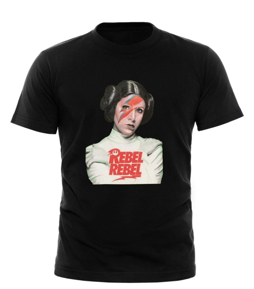 Princess Leia Rebel Tshirt Gift Unisex adult all sizes black white t_shirt Unisex T-Shirt L