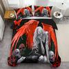 Fantasy Angel Queen Skull 3D Printed Quilt Cover Elegant Fantasy Style Duvet Cover Set Soft Comfortable Bedding Set Pillowcases