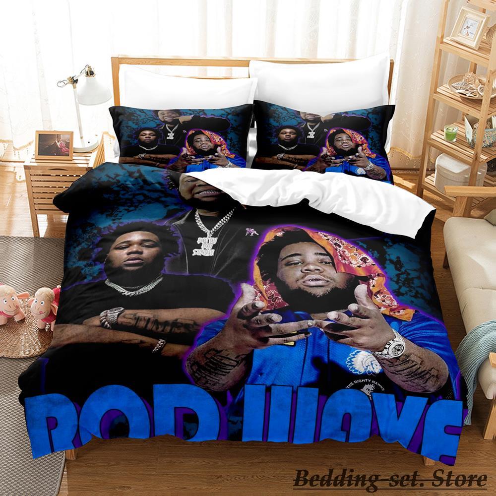 New Rod Wave Bedding Set Single Twin Full Queen King Size Bed Set Adult Kid Bedroom Duvetcover Sets Anime Parure De Lit Bed