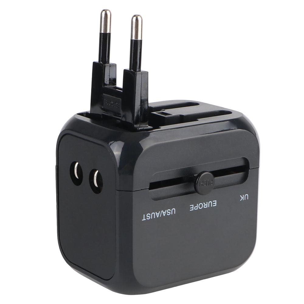 PD 20W Universal Travel Adapter UK/EU/US Plug Dual USB + PD 20W Charging International Charger