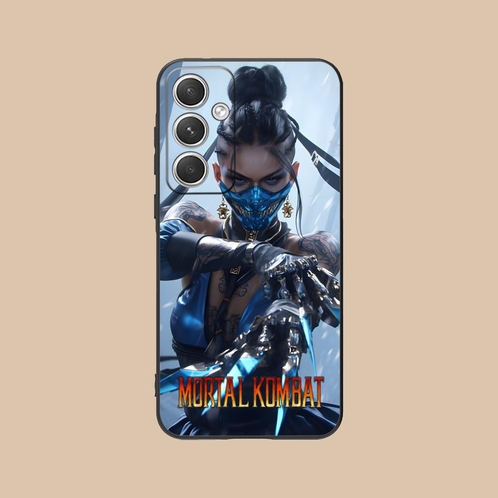 

Mortal Kombat Kitana Mobile Cell Phone Case for Samsung Galaxy S24 S23 S22 S21 S20 S10 S9 Plus FE Ultra Lite Black Cover Shell Galaxy S20 FE