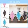 Charming Miniature Blue Black Pink Heart Sequin Christmas Tree For Home Decor