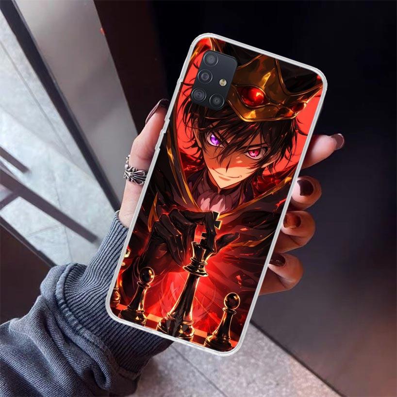 Code Geass Anime Phone Case For Samsung Galaxy A12 A52S A42 A32 A22 A51 A50 Note 20 Ultra 10 S10 Plus A71 A70 A31 A30 A10S Galax