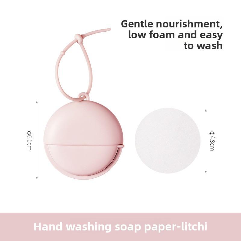 Мыльные листы, Антибактериальная мыльная бумага, Мыльные листы, Портативные листы мыльной бумаги для ношения с собой при посещении школы, на открытом воздухе или в путешествии Lychee