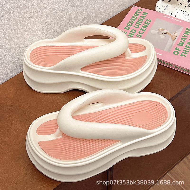 

Women s Summer EVA Platform Flip-Flops - Trendy Comfortable Beach-Ready Style 40/41