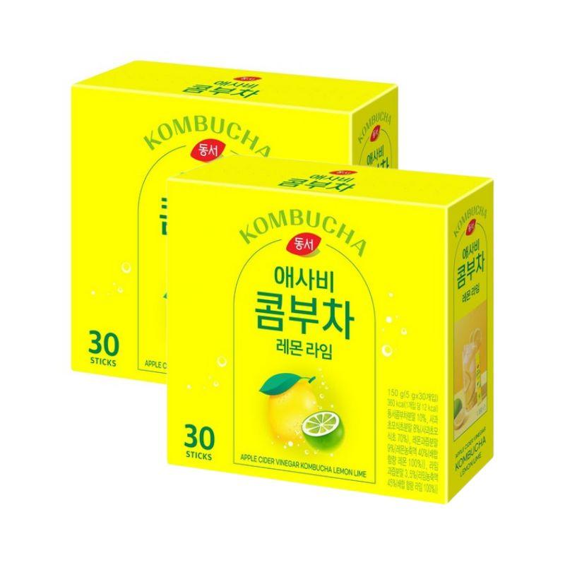 Dongsuh Apple Cider Vinegar Kombucha Lemon Lime 5g X 30 Sticks