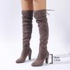 Plus Size Shoes for Women 35-43 Autumn Fashion Women High Heel Platform Pointed Toe Knee-high Boots Casual Women Boots