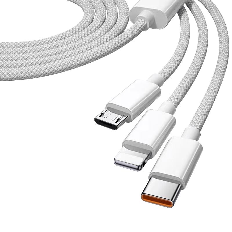 Aomake 3-in-1 120W Universal Fast Charging Cable 1.2m