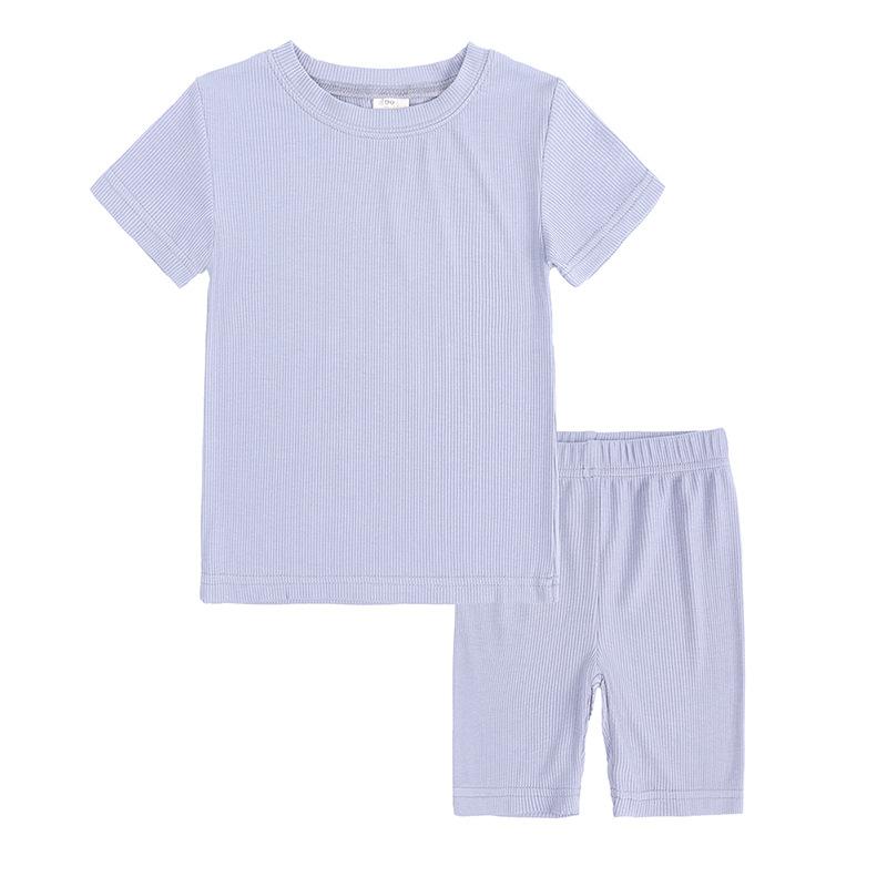 Summer Matching Solid Sports Leggings Family Pajama Set
