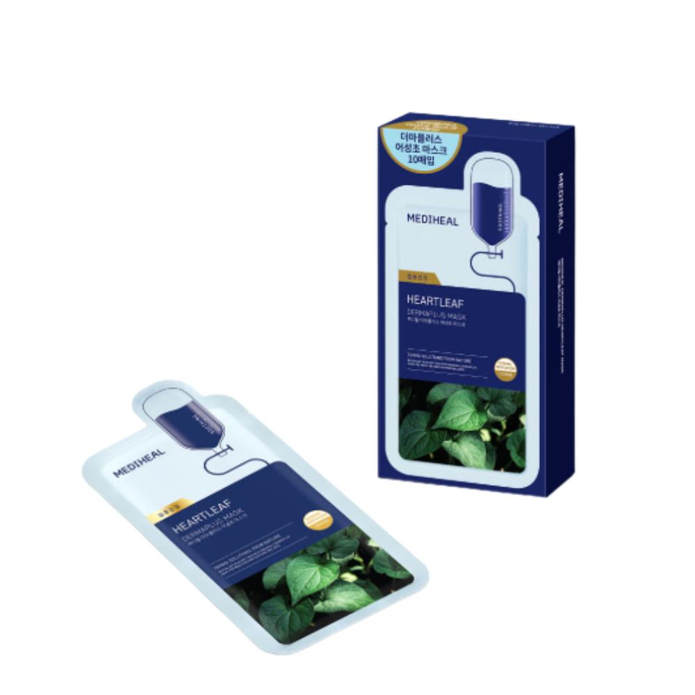 

Mediheal Dermaplus Heartleaf Mask 10pcs – Calming & Purifying Sheet Mask 22ml