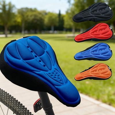 3D Soft Bicycle Saddle MTB Mountain Bike Seat Cover with Thickened Sponge Pad Outdoor Breathable Cushion Cycling Bike Accessorie