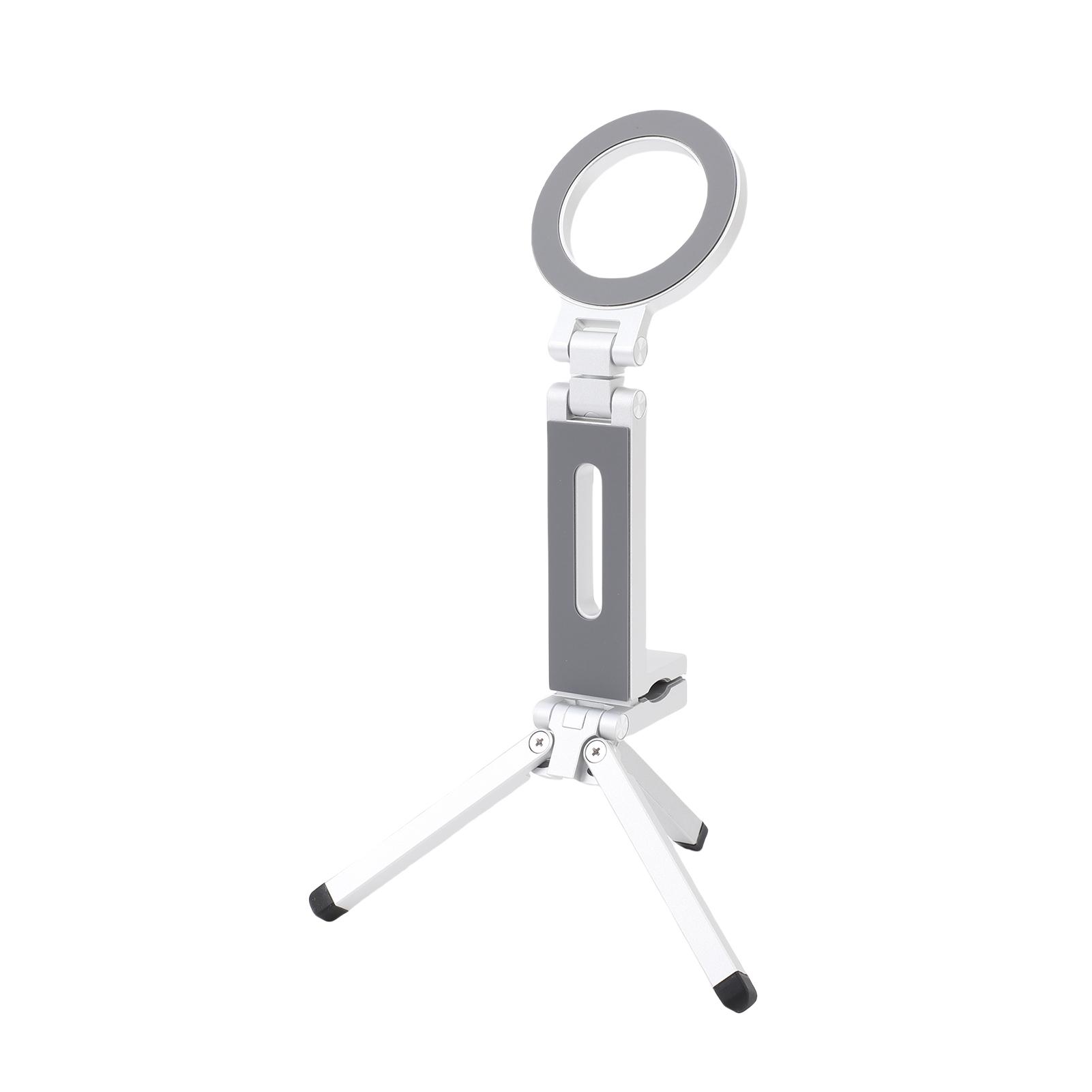 

Magnetic Phone Tripod Portable Tripod Stand with Rotation Foldable Aluminum Alloy Holder Fit for 16 15 14 13 12 Smartphones
