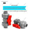 PVC Double Union Ball Valve, Sizes: 20-90mm, Plastic Switch