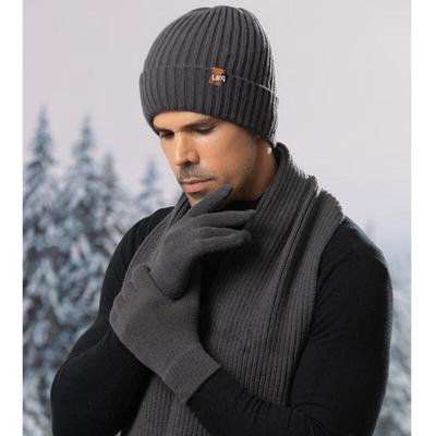 Set 3 Pezzi Inverno Cappello Lavorato a Maglia Sciarpa Guanti