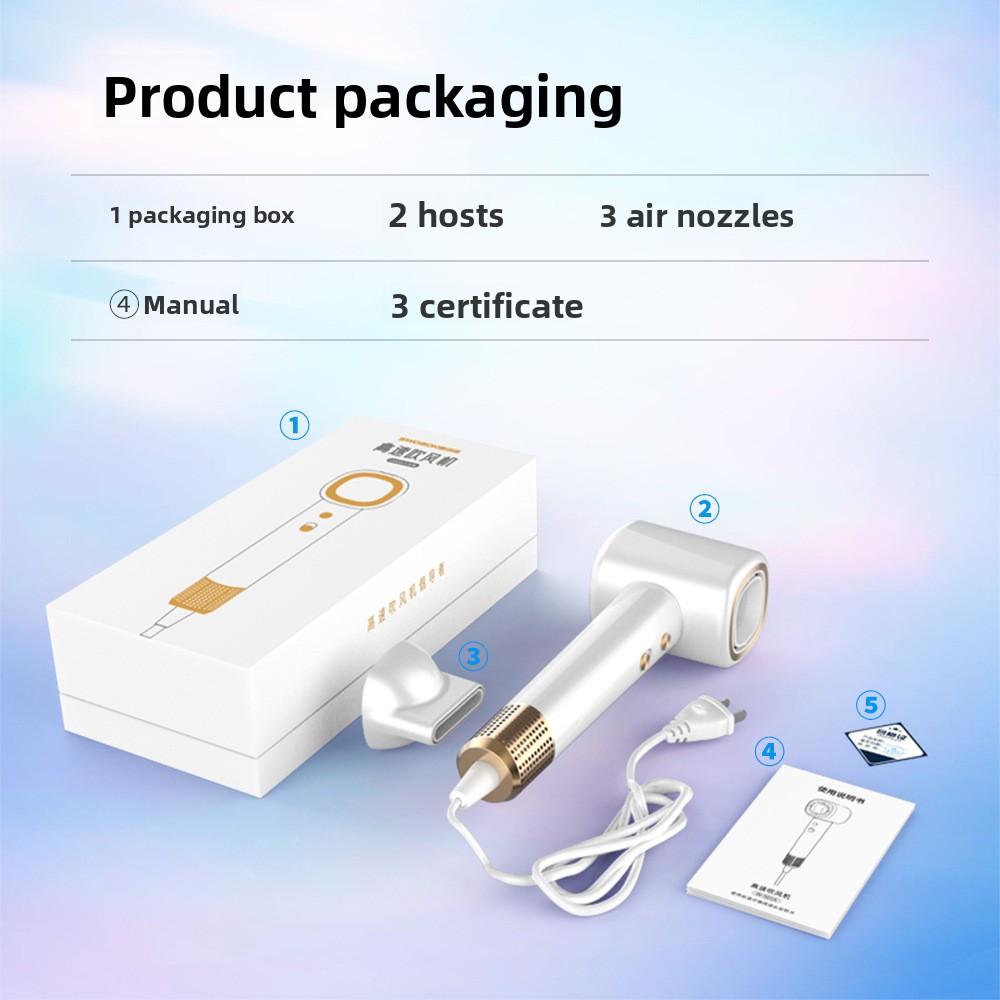 Negative Ion Hair Dryer, Strong Wind Household Hair Dryer, Hair Care, High-speed Dry Hot and Cold Air, High-power Quick-drying Hair Dryer