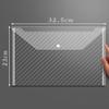 10pcs A4 Transparent Button Type File Bag Students Pocket Folders Waterproof Wholesale Data Files To Install Test Papers Office