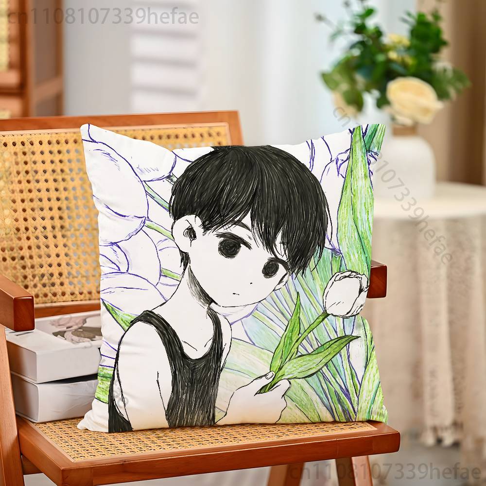 Game OOmori Throw Pillow Case For Decoration 30cm 50cm 55cm Square Home Pillowcase Case