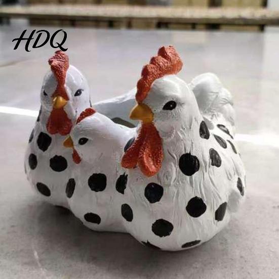 Fioriera per Pollo per Giardino Esterno Fioriera in Resina per Famiglia Vaso per Piante Carino Decorazione Fantasiosa Contenitore Rustico Piante Succulente Fiore da Interno