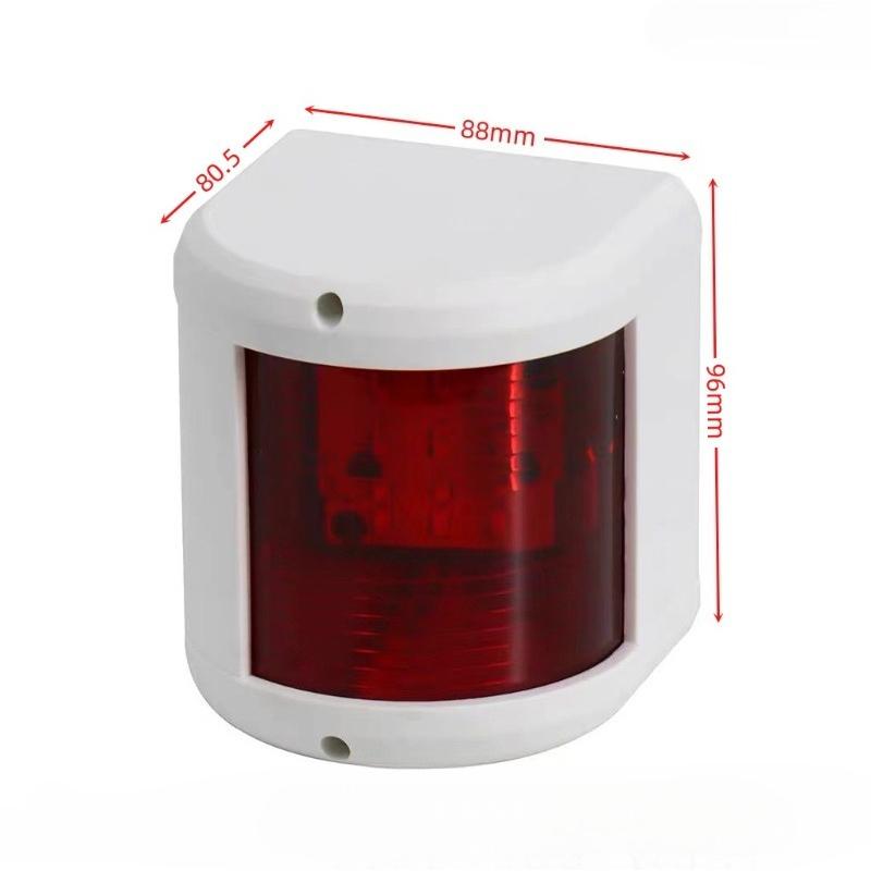 Waterproof Marine Boat Navigation Light 5W High Bright Red Green Port Starboard Sailing Marker Lamp 12/24V Vessel Safety Signal Light
