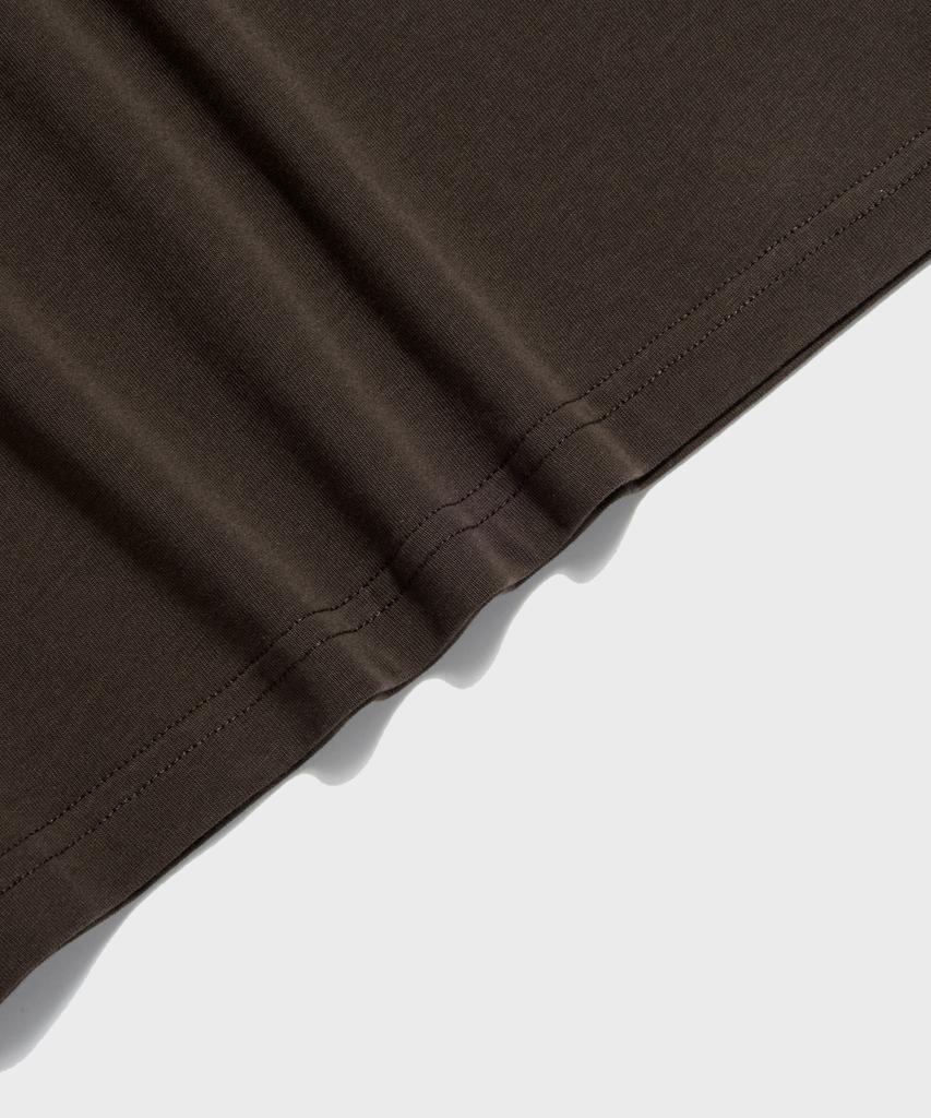 Ledeutoneido 9.5Oz Cotton Basic Tee Mocha Brown