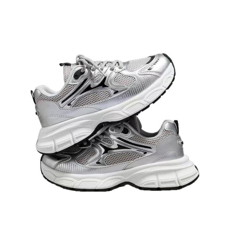 New Thick-soled Heightening Dad Shoes Women's Autumn Casual Versatile Mesh Breathable Sneakers Thin Women's Shoes